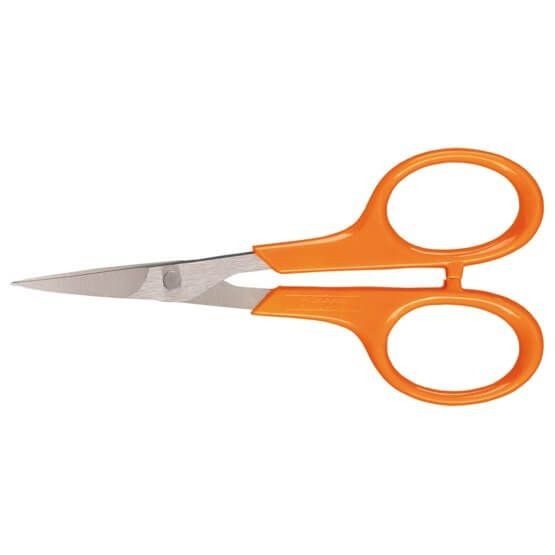 Маникюрные ножницы Fiskars Classic, 10 см, изогнутое лезвие, оранжевые (1000813)