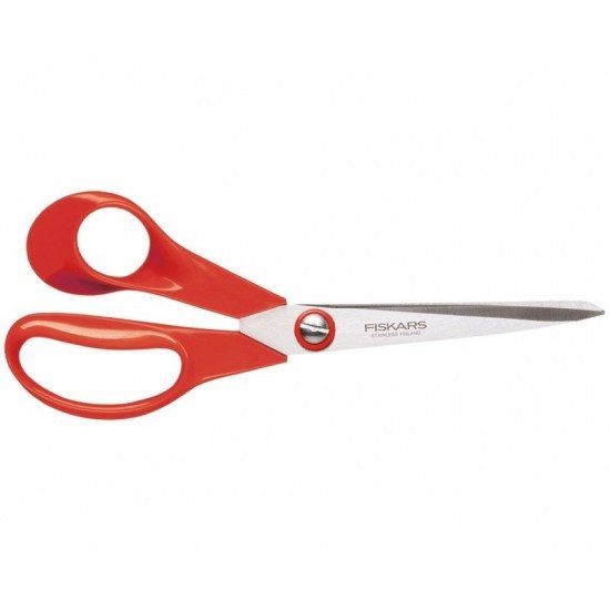 Универсальные ножницы Fiskars Classic, 21 см, для левшей, красные (1000814)