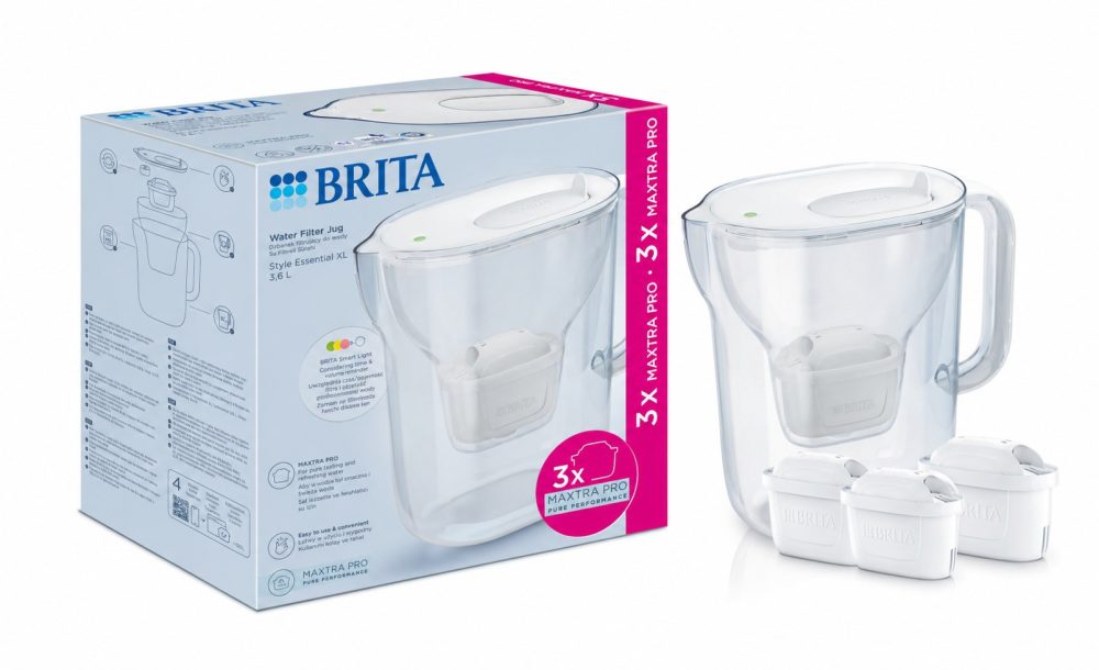 Фильтр-кувшин Brita Style Essential XL Mxpro белый + 3 картриджа (1061059)