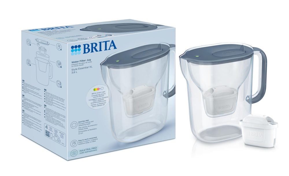 Фильтр-кувшин Brita Style Essential XL Mxpro серо-голубой (1061054)