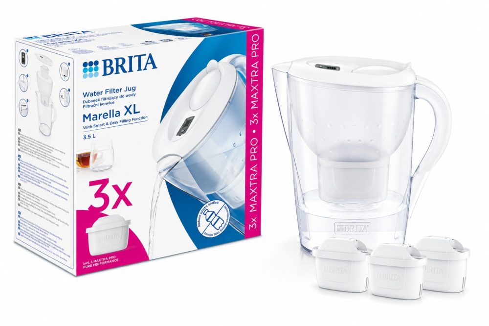 Фильтр-кувшин Brita Marella XL MXpro белый + 3 картриджа (1061260)