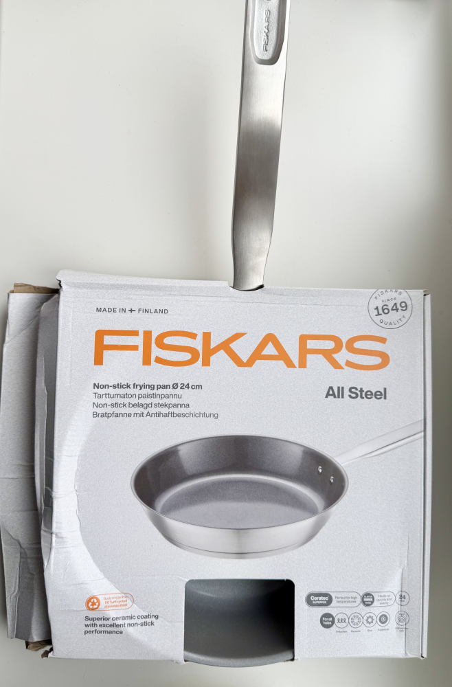 Сковорода Fiskars All Steel матова 24 см 1064743_U (уценка)