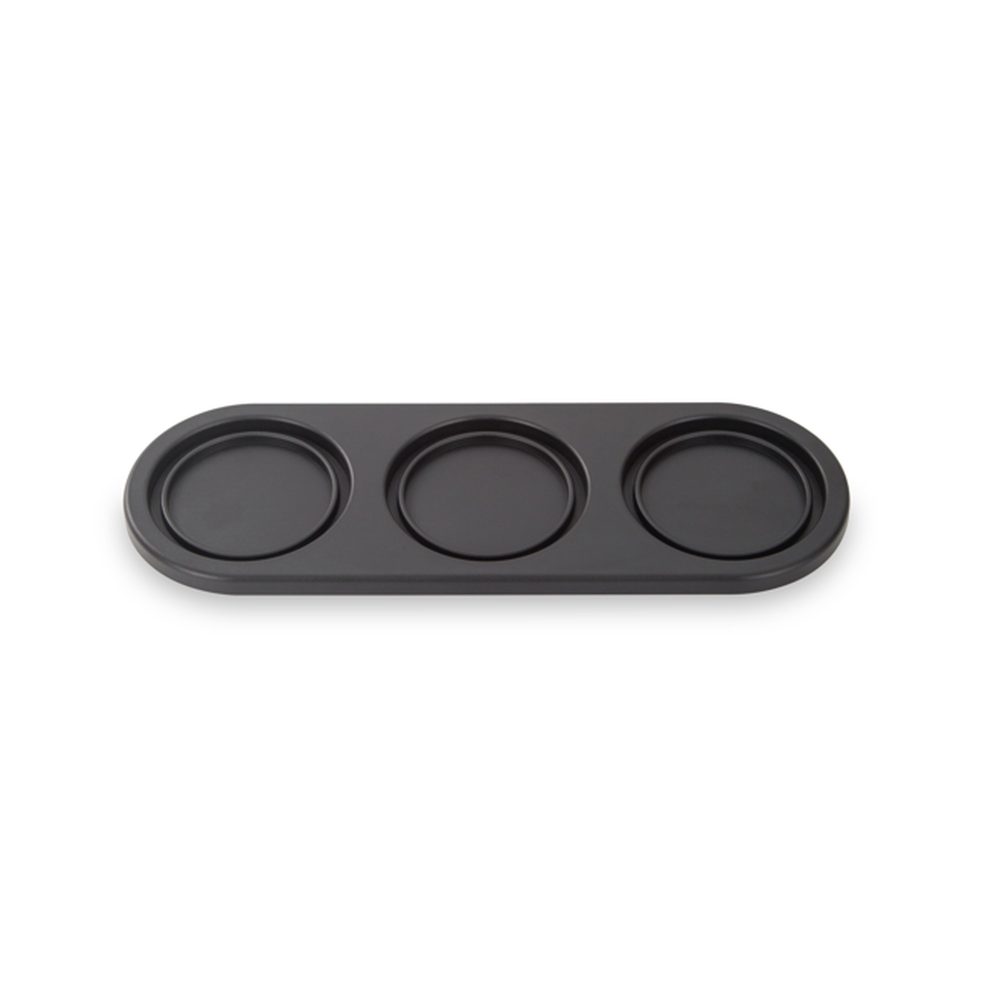 Підставка прямокутна Black Trio для 3-х подів, чорна (FMA102-1BLK)