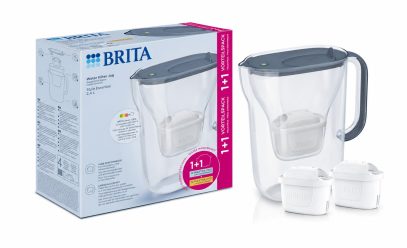 Фильтр-кувшин Brita Style Essential Mxpro серо-голубой + 2 картриджа (1061035)