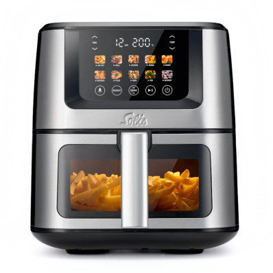 Мультипечь (аэрогриль) Solis Air Fry & Dry XL 7,5 л серебристая (97977)