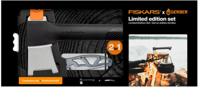 Набор Fiskars топор Solid A6 + складаной нож Gerber Paraframe (1057911)