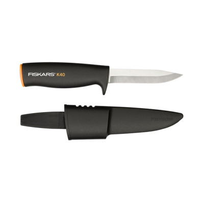 Нож общего назначения Fiskars с чехлом K40 (1001622)